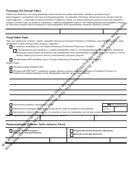 Form JD-FM-97P Family Violence Education Program, Application, Orders and Disposition - Connecticut (Polish), Page 2