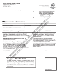 Document preview: Formulario JD-CR-153S Notificacion De Rehabilitacion Supervisada: Solicitud - Connecticut (Spanish)