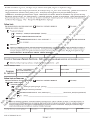 Form JD-AP-48P Affidavit of Indigency - Fee Waiver, Criminal - Connecticut (Polish), Page 2