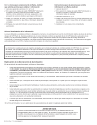 Formulario JD-CL-46S Autorizacion Para Obtener Informacion - Connecticut (Spanish), Page 2