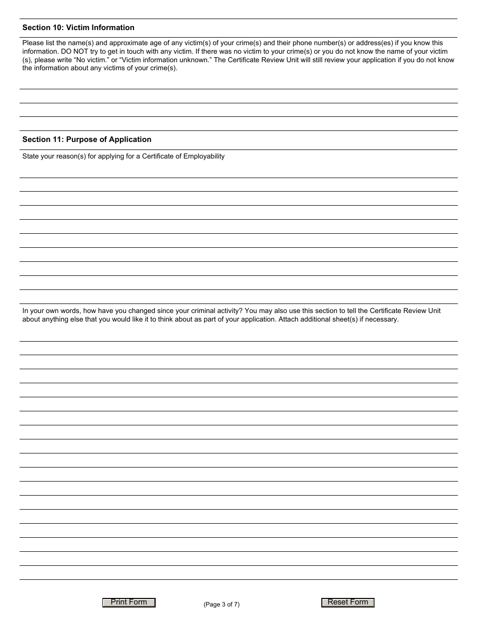 Form JD-AP-187 Certificate of Employability Application - Cssd - Connecticut, Page 3