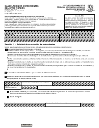 Document preview: Formulario JD-JM-12S Cancelacion De Antecedentes: Solicitud Y Orden - Connecticut (Spanish)