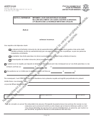 Document preview: Form JD-JM-61F Order of Notice - Connecticut (French)