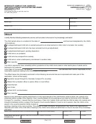 Document preview: Form JD-JM-192 Interstate Compact for Juveniles Take Into Custody Application and Order Delinquent Child - Connecticut