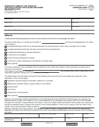 Form JD-JM-192 Interstate Compact for Juveniles Take Into Custody Application and Order Delinquent Child - Connecticut