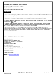 &quot;Change of Agent's Name by Registered Agent - Domestic or Foreign Limited Liability Company&quot; - Connecticut, Page 2
