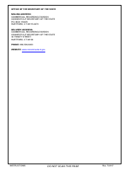 Foreign Registration Statement Form - Limited Liability Company - Foreign - Connecticut, Page 4
