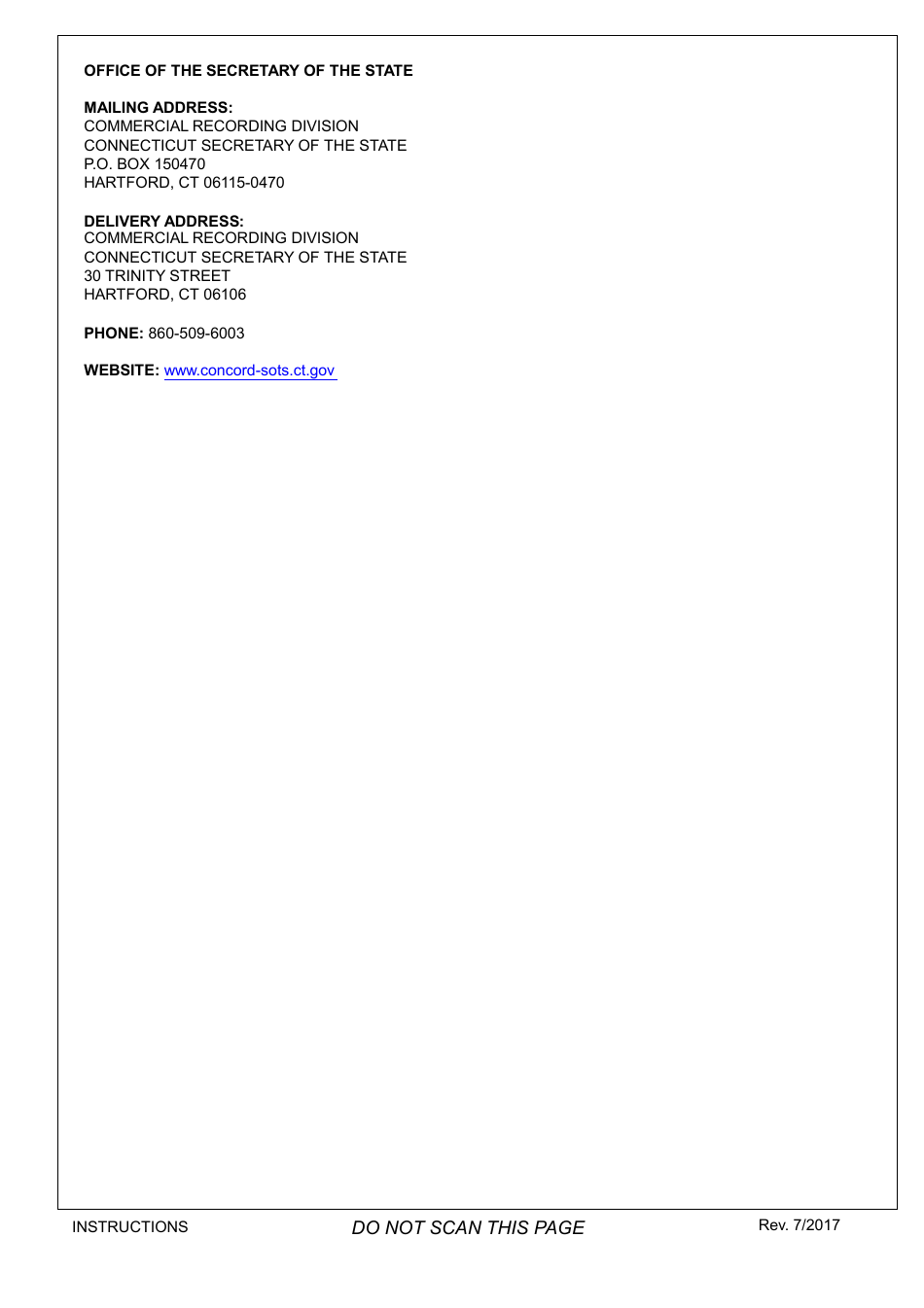 Foreign Registration Statement Form - Limited Liability Company - Foreign - Connecticut, Page 4