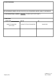 Form LLP-1-1.0 Certificate of Limited Liability Partnership - Connecticut, Page 2
