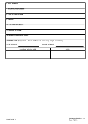 Form UVESSEL-1-1.1 Notice of Vessel Lien - Connecticut, Page 2