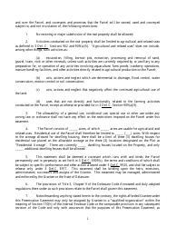 Sample Agricultural Lands Preservation Easement Agreement - Delaware, Page 2