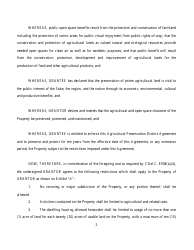 Sample Agricultural Preservation District Agreement - Delaware, Page 2