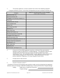 Application for a Pesticide Business License - Delaware, Page 2
