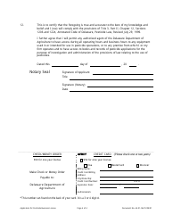 Application for a Pesticide Business License - Delaware, Page 4