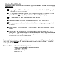 Farmland Purchase and Preservation Loan Program Procedures and Guidelines - Delaware, Page 13