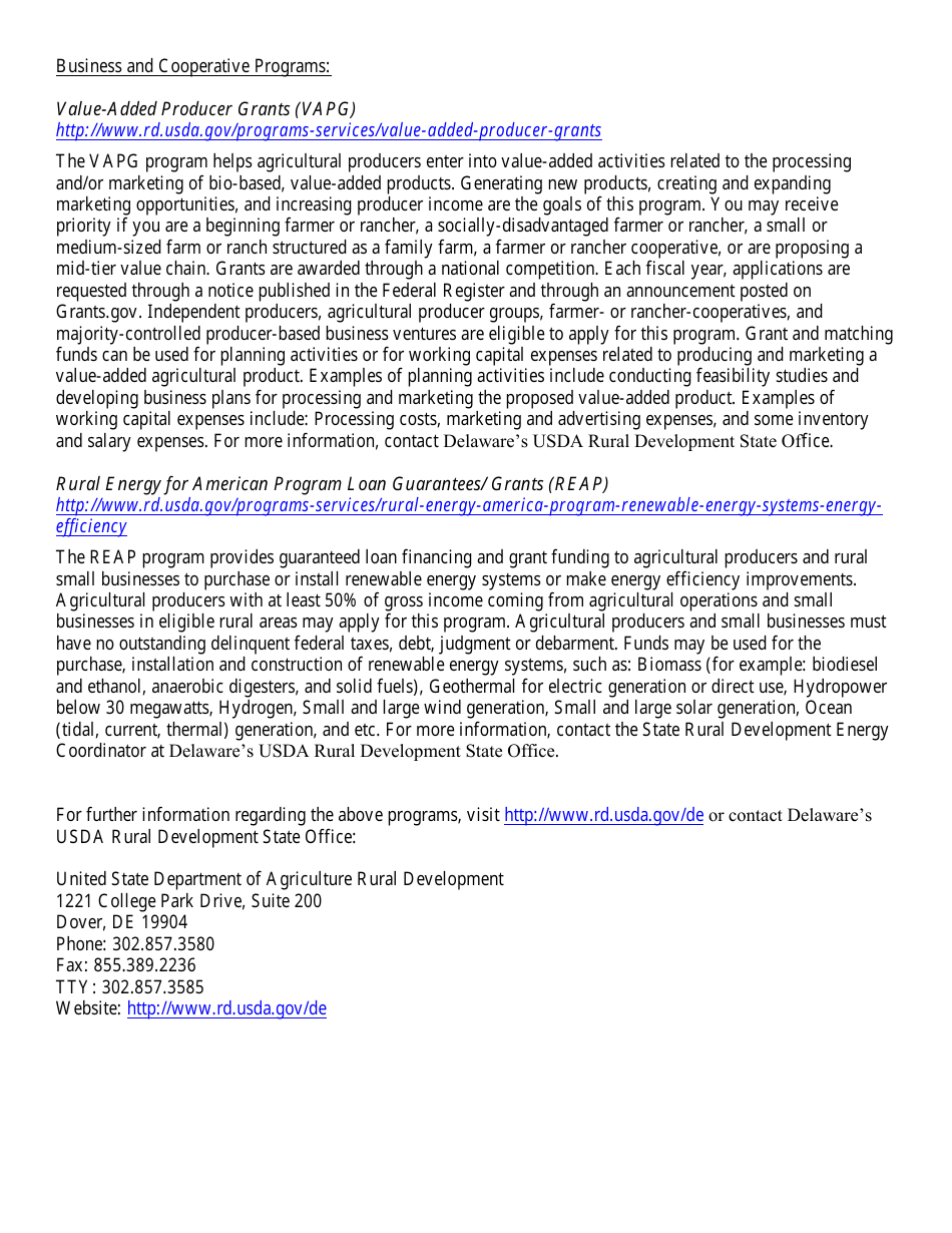 Farmland Purchase and Preservation Loan Program Procedures and Guidelines - Delaware, Page 7