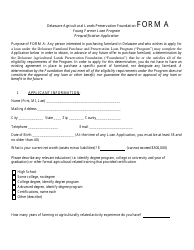 Farmland Purchase and Preservation Loan Program Procedures and Guidelines - Delaware, Page 8