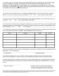 License Application Form - Delaware, Page 2