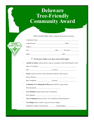 Delaware Tree-Friendly Community Award Application Form - Delaware, Page 2