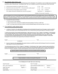 Notification Form and Permit - Delaware, Page 2