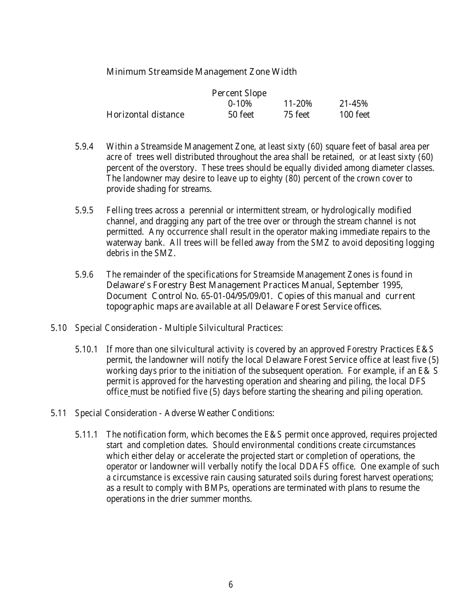 Notification Form and Permit - Delaware, Page 8