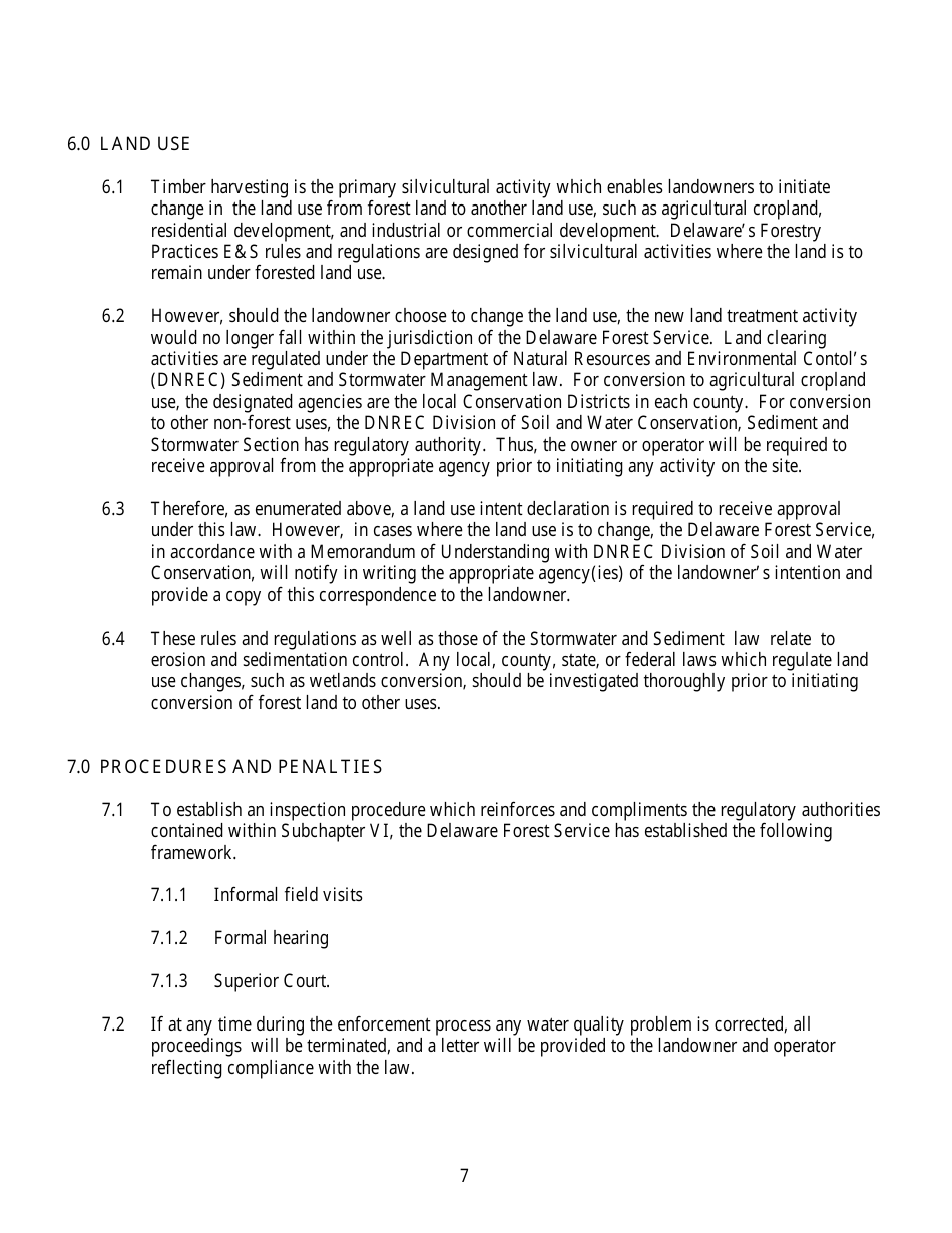 Notification Form and Permit - Delaware, Page 9