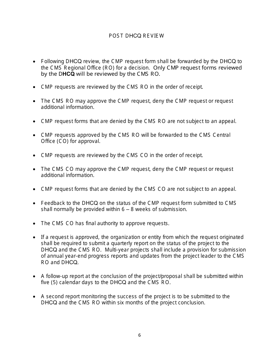 Instructions for Cmp Request Form - Long Term Care Residents Trust Fund - Delaware, Page 7