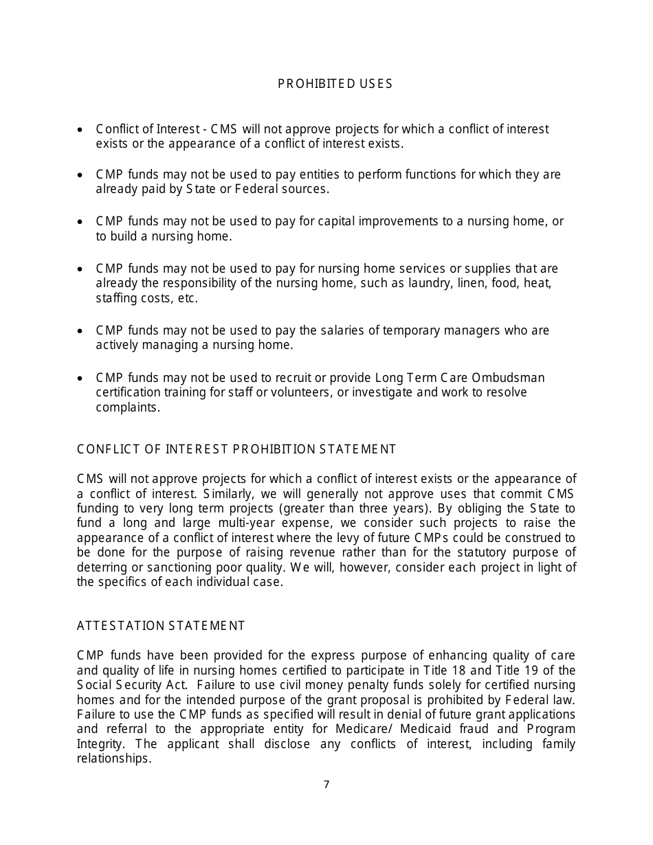 Instructions for Cmp Request Form - Long Term Care Residents Trust Fund - Delaware, Page 8