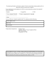 Health Information Privacy Complaint Form - Delaware, Page 2