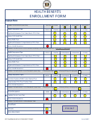 Health Benefits Enrollment Form - Delaware