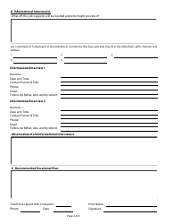 Customized Employment Assessment Form - Delaware, Page 4