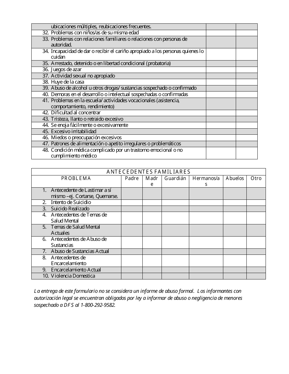 Pedido De Consulta Para Servicios De Admision, Nivel De Servicios Mas Elevado - Delaware (Spanish), Page 8