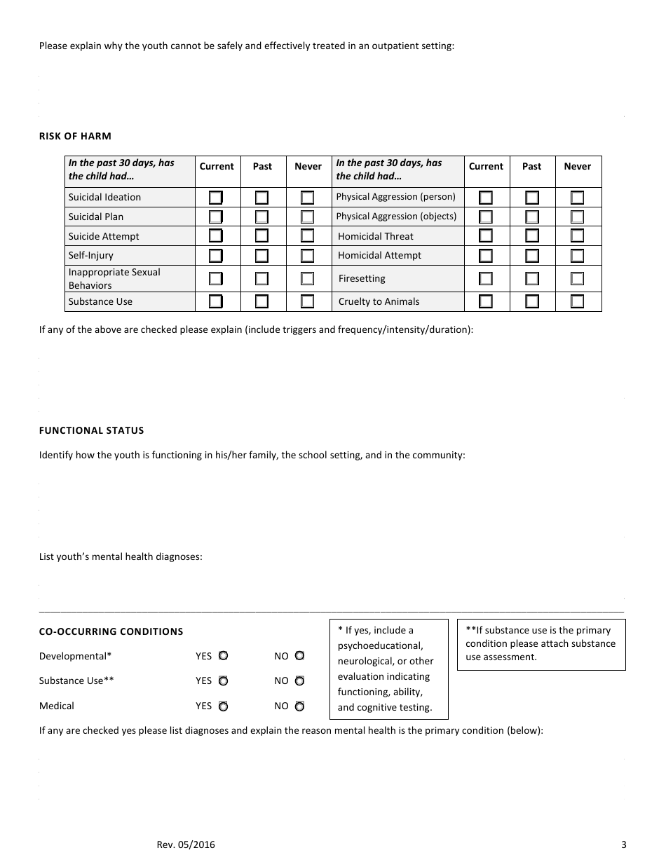 Intake Higher Level of Care Referral - Delaware, Page 4