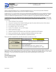 Rate Certification Form - Day Treatment - Delaware