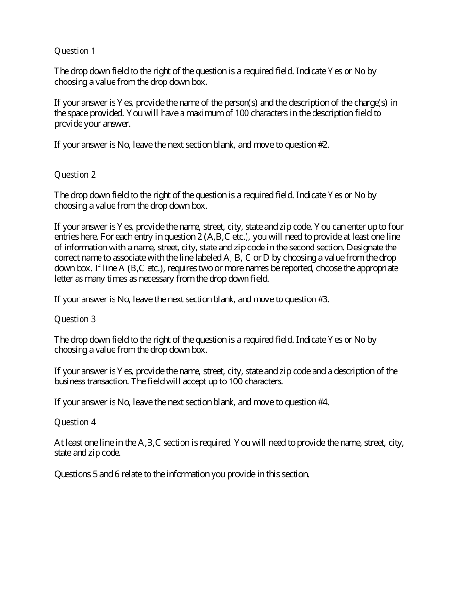 Instructions for Provider Disclosure Statement Form - Delaware, Page 3