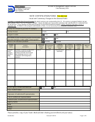 Rate Certification Form - Residential - Delaware, Page 2