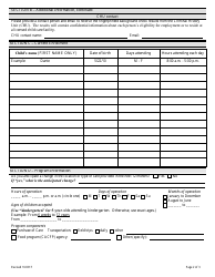Family Child Care Home Renewal License Application Form - Delaware, Page 2