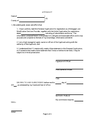 Mortgage Loan Modification Services Provider Renewal Application Form - Delaware, Page 4