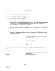 Mortgage Loan Modification Services Provider Registration Application Form - Delaware, Page 5