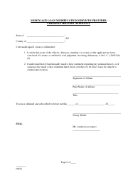Mortgage Loan Modification Services Provider Registration Application Form - Delaware, Page 6