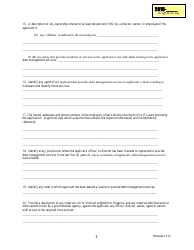 Initial Application Form - Debt-Management Services License - Delaware, Page 3