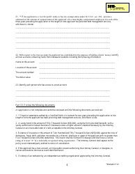 Initial Application Form - Debt-Management Services License - Delaware, Page 4