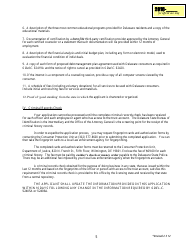 Initial Application Form - Debt-Management Services License - Delaware, Page 5
