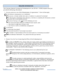 Contact and Complaint Form - Common Interest Community - Delaware, Page 4
