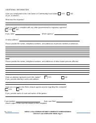 Contact and Complaint Form - Common Interest Community - Delaware, Page 9