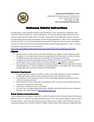 Naloxone Rebate Request Form for Government or Public Entitles - Delaware, Page 2
