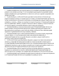 Formulario General De Admision - Delaware (Spanish), Page 4