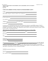 Form JUS-TPM2 Notice of Appointment of Registered Agent and Registered Agent&#039;s Statement - Delaware, Page 2