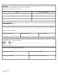 Form FDACS-03582 Lp Gas Category V Installer License Application - Florida, Page 2