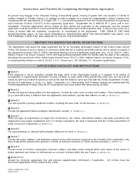 Form FDACS-10960 Household Moving Services Registration Application - Florida, Page 3